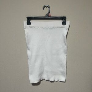 White Knit Skirt